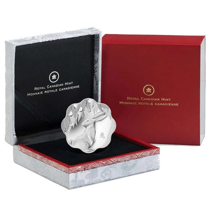 Canada 2011 $15 Lunar Lotus Year of The Rabbit Silver Proof Coin