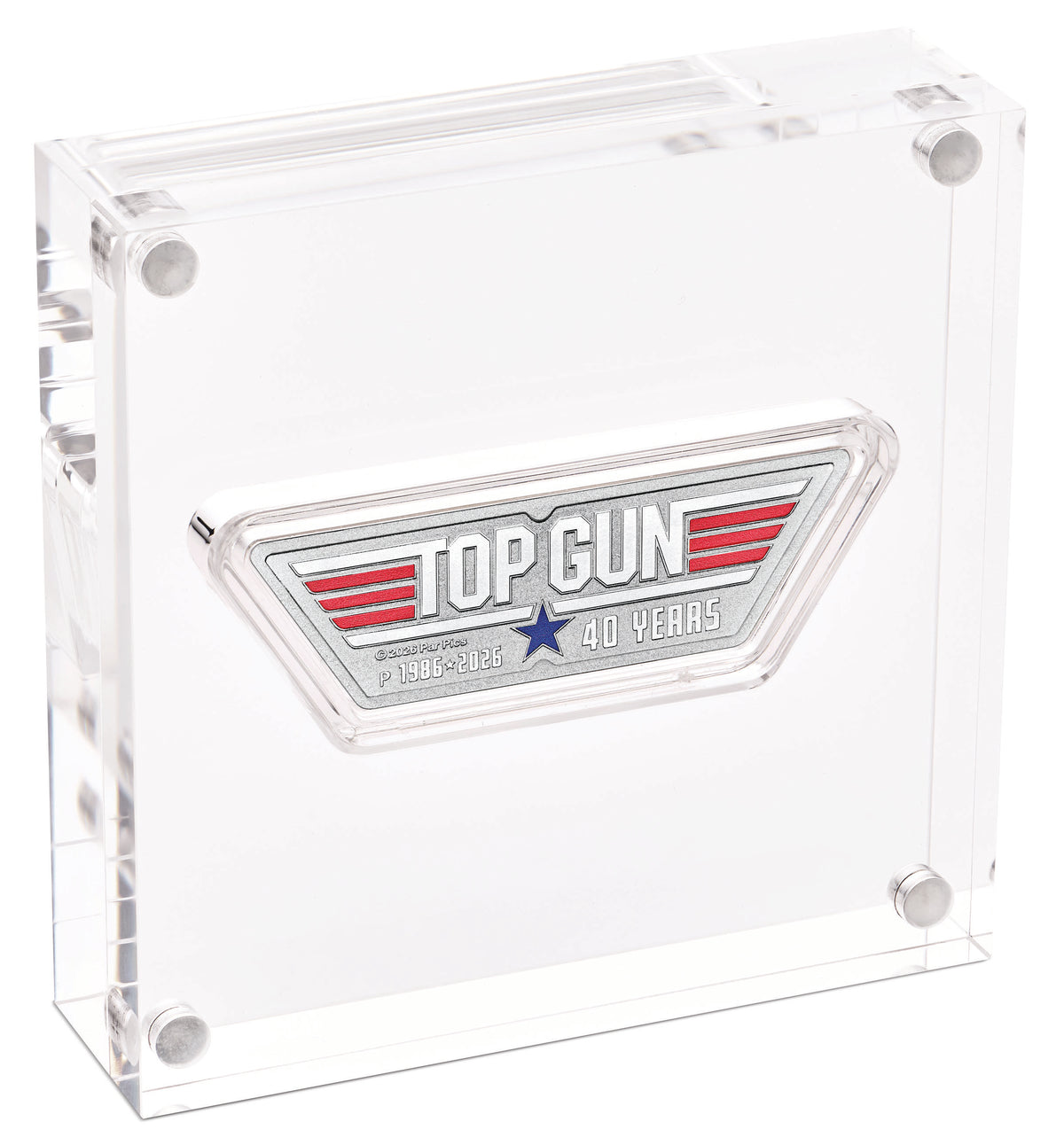Tuvalu 2026 $1 Top Gun 40 Years 1oz Silver Coloured Shaped Coin