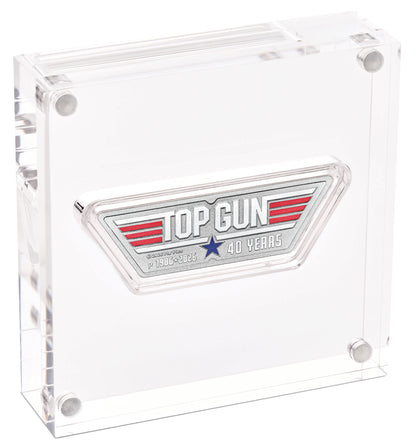 Tuvalu 2026 $1 Top Gun 40 Years 1oz Silver Coloured Shaped Coin