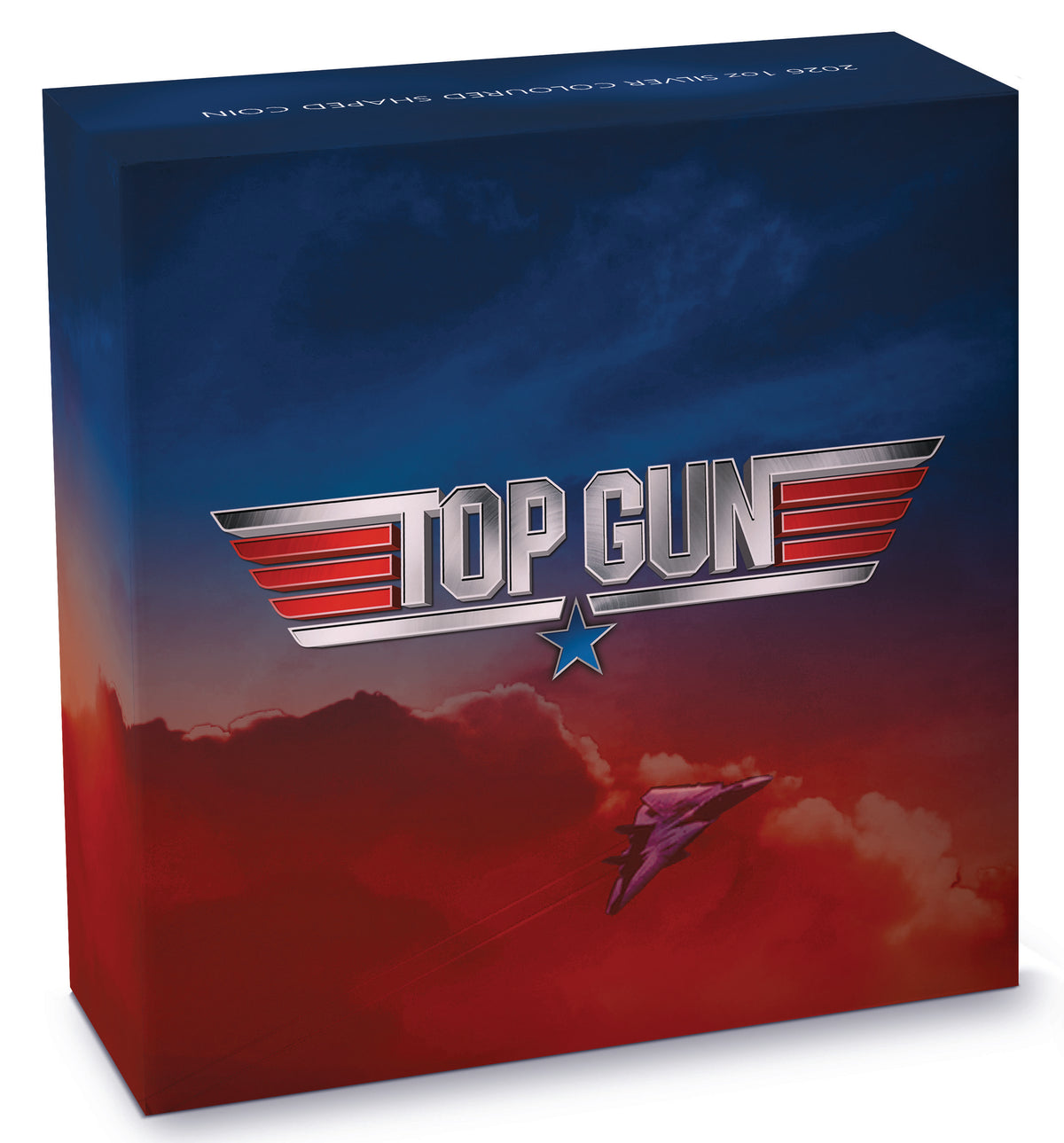 Tuvalu 2026 $1 Top Gun 40 Years 1oz Silver Coloured Shaped Coin