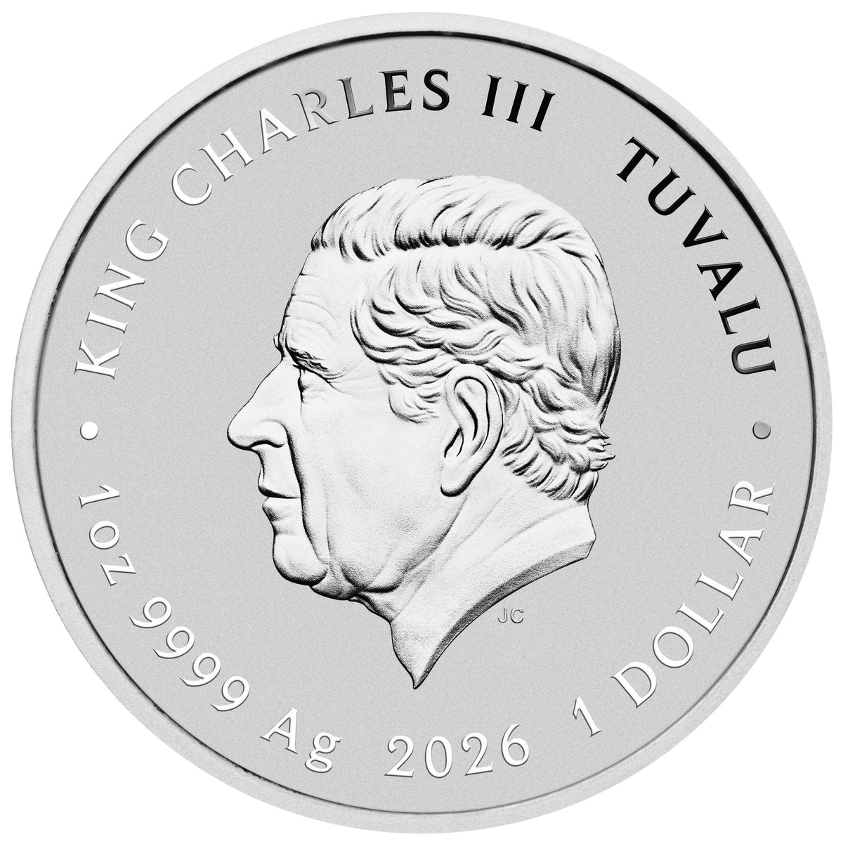 Tuvalu 2026 $1 Top Gun 40 Years 1oz Silver Coloured Coin