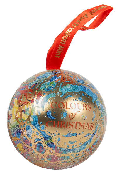 2026 50c Colours of Christmas Silver Coloured Proof Coin