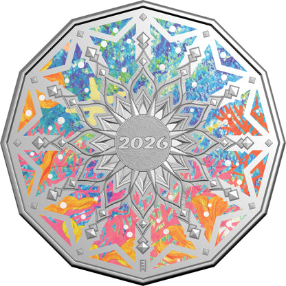 2026 50c Colours of Christmas Coloured Uncirculated Coin