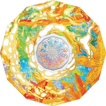 2026 50c Colours of Christmas Coloured Uncirculated Coin