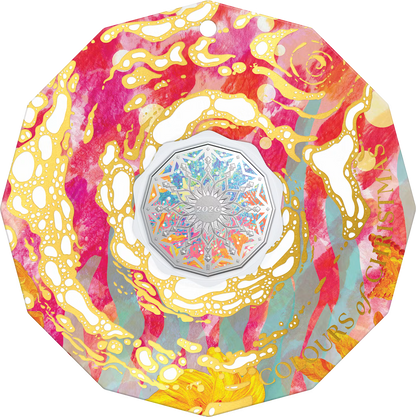 2026 50c Colours of Christmas Coloured Uncirculated Coin