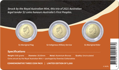 2022 $2 First Nations Australian Uncirculated 3 Coin Set