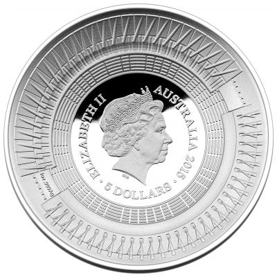 2015 $5 ICC Cricket World Cup 1oz Silver Proof Domed Coin