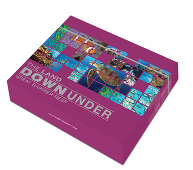 2014 $8 The Land Down Under Great Barrier Reef 5oz Silver Coloured Proof Coin