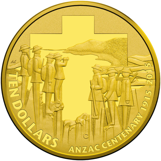 2015 $10 Anzac Centenary 1/10oz Gold Proof Coin