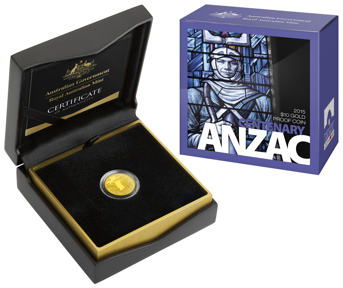 2015 $10 Anzac Centenary 1/10oz Gold Proof Coin