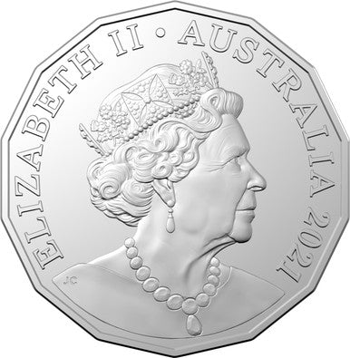 2021 50c Tetra Decagon Year of The Ox Uncirculated Coin