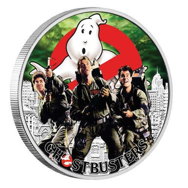 Tuvalu 2016 $1 Ghostbusters Crew 1oz Silver Coloured Proof Coin