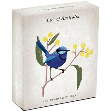 2013 50c Birds of Australia Splendid Fairy-Wren 1/2oz Silver Coloured Proof Coin
