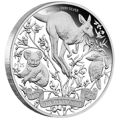 2024 $1 The Perth Mint's 125th Anniversary 1oz Silver Proof Coin