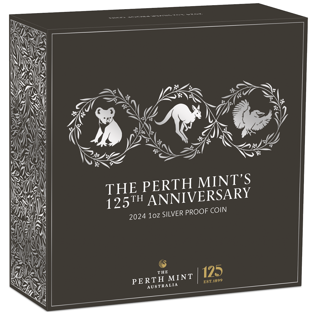 2024 $1 The Perth Mint's 125th Anniversary 1oz Silver Proof Coin