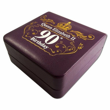 NZ 2016 $1 Queen Elizabeth II 90th Birthday 1oz Silver Selectively Gold Plated Proof Coin