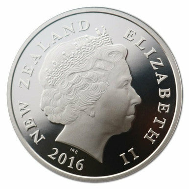 NZ 2016 $1 Queen Elizabeth II 90th Birthday 1oz Silver Selectively Gold Plated Proof Coin