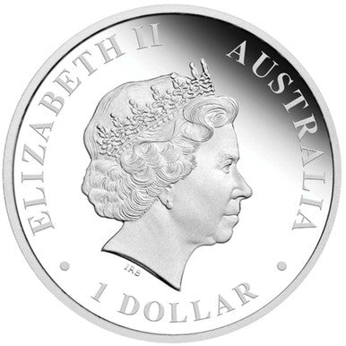 2014 $1 Australian Antarctic Territory Wandering Albatross 1oz Silver Coloured Proof Coin