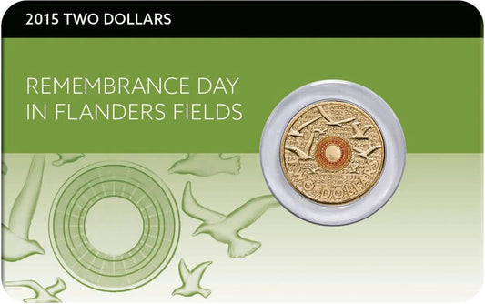 2015 $2 Remembrance Day In Flanders Field UNC Coin