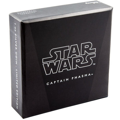 Niue 2016 $2 Star Wars Captain Phasma 1oz Silver Coloured Proof Coin