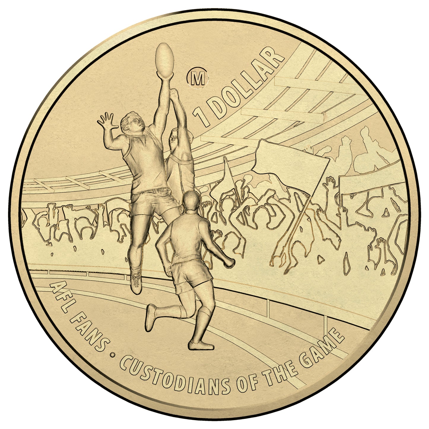 2015 $1 AFL Premiership 'M' Mintmark Uncirculated Coin