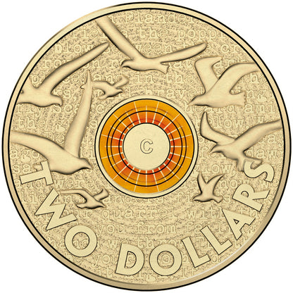 2015 $2 Remembrance Day 'C' Mintmark Coloured Uncirculated Coin