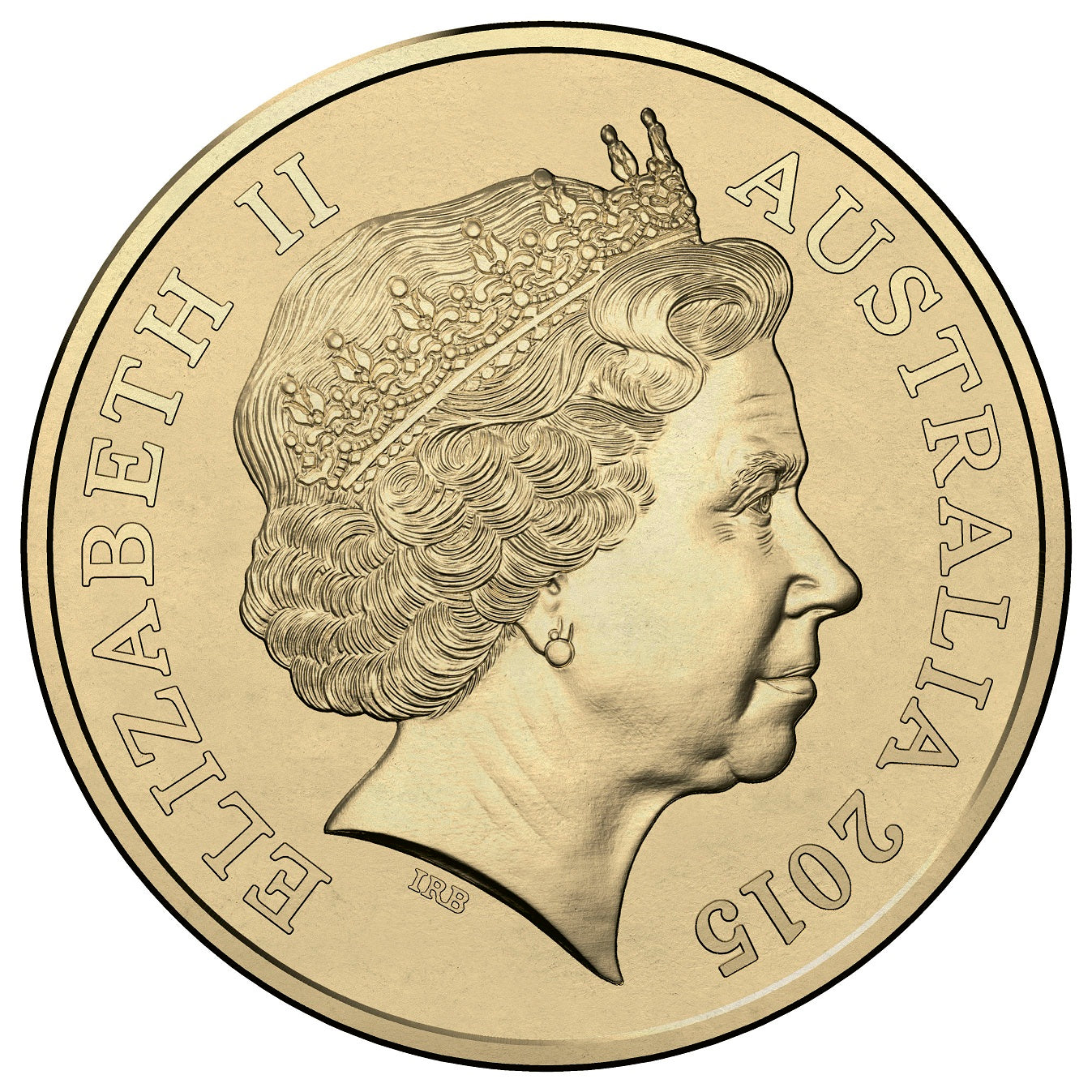 2015 $2 Remembrance Day 'C' Mintmark Coloured Uncirculated Coin