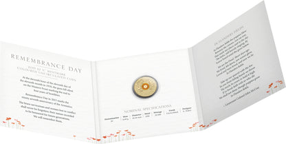 2015 $2 Remembrance Day 'C' Mintmark Coloured Uncirculated Coin
