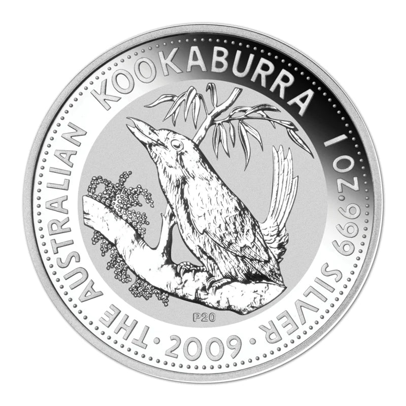 2009 $1 Australian Kookaburra 20th Edition 1oz Silver BU 20 Coin Set