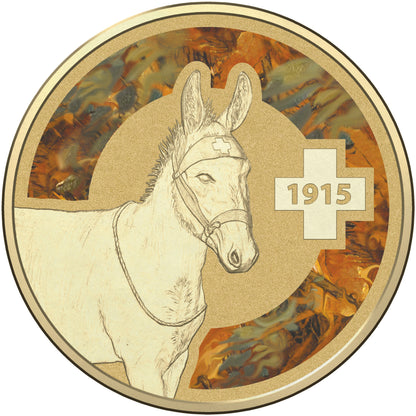 2015 $1 Unlikely Heroes Animals In War PNC