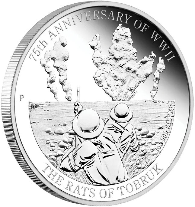 2016 $1 75th Anniversary of WWII The Rats of Tobruk 1oz Silver Proof Coin