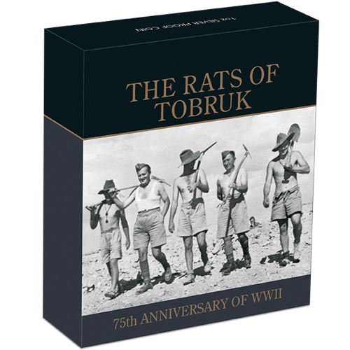 2016 $1 75th Anniversary of WWII The Rats of Tobruk 1oz Silver Proof Coin