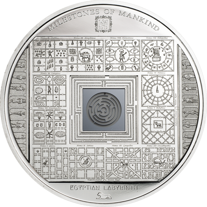 Cook Islands 2016 $10 Milestones of Mankind Egyptian Labyrinth Silver Proof Coin