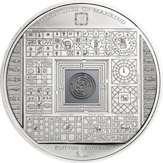 Cook Islands 2016 $10 Milestones of Mankind Egyptian Labyrinth Silver Proof Coin