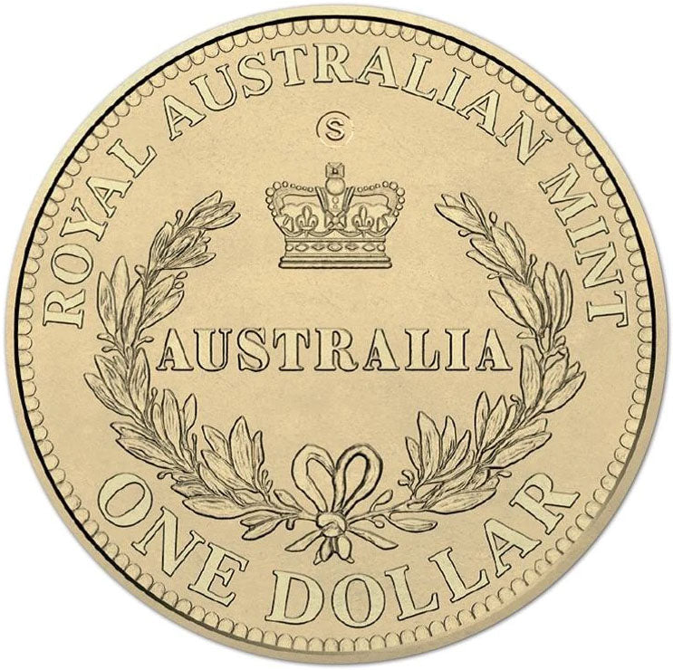 2016 $1 Australia's First Mints Growth From Gold 'S' Counterstamp Uncirculated Coin