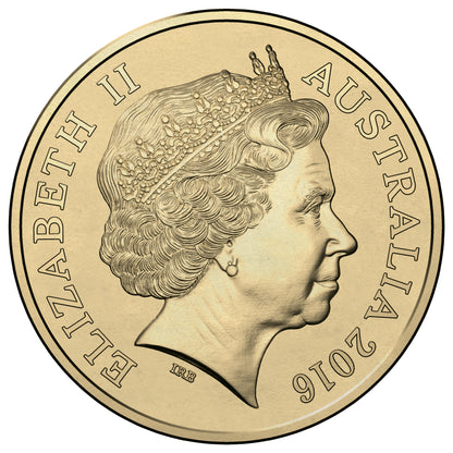 2016 $1 Australia's First Mints Growth From Gold 'S' Counterstamp Uncirculated Coin
