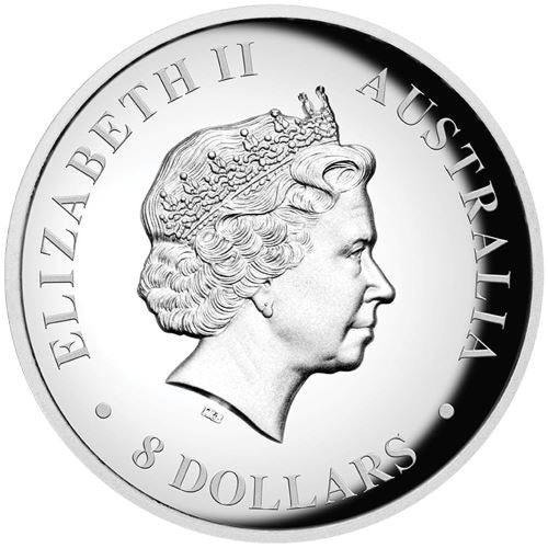 2016 $8 Australian Kookaburra 5oz Silver High Relief Proof Coin