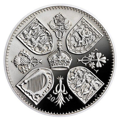 UK 2014 £5 The First Birthday of HRH Prince George of Cambridge Silver Proof Coin