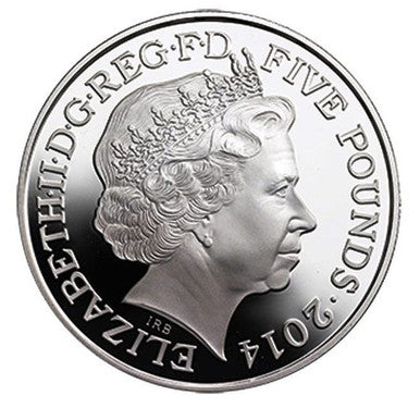 UK 2014 £5 The First Birthday of HRH Prince George of Cambridge Silver Proof Coin