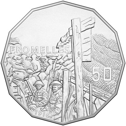 2016 50c The Battle of Fromelles The Western Front Uncirculated Coin