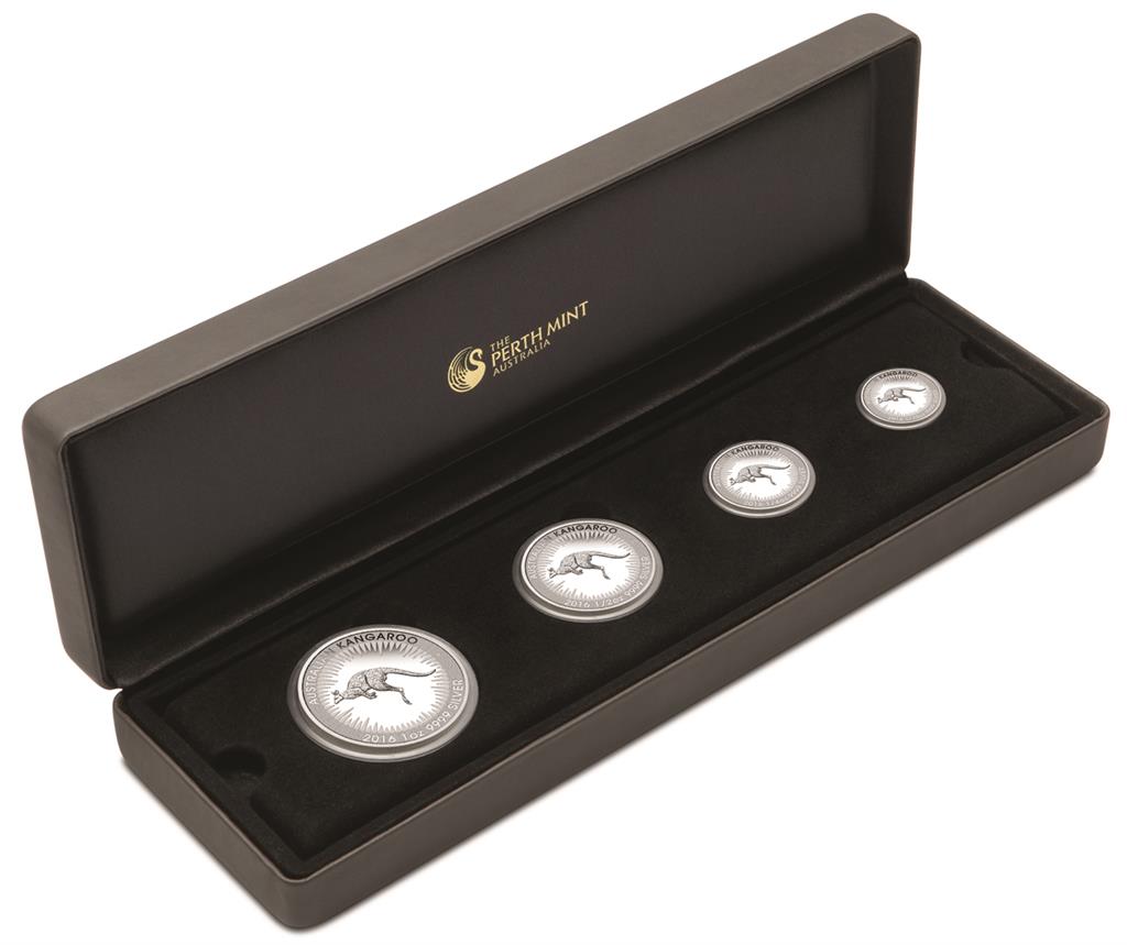 2016 Australian Kangaroo Silver 4 Coin Set