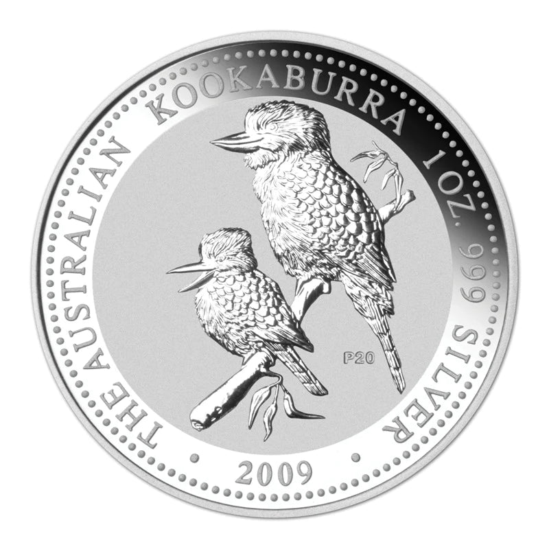 2009 $1 Australian Kookaburra 20th Edition 1oz Silver BU 20 Coin Set