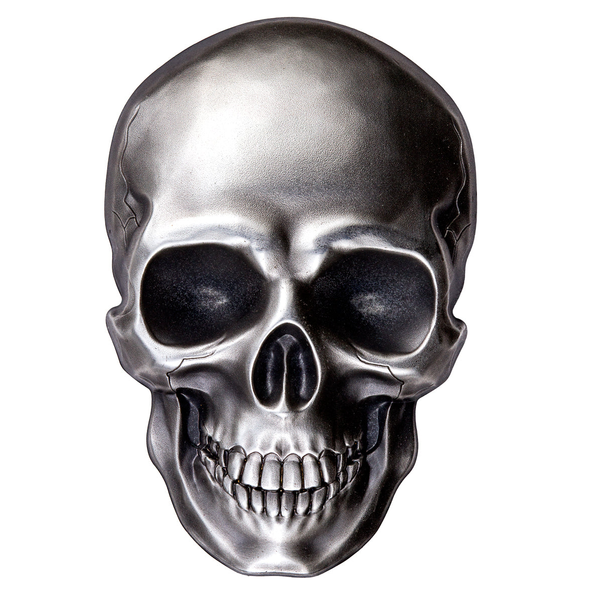 Palau 2016 $5 Skull 1oz Silver Antiqued Coin