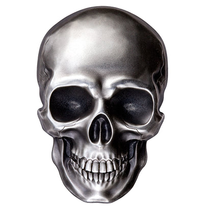Palau 2016 $5 Skull 1oz Silver Antiqued Coin