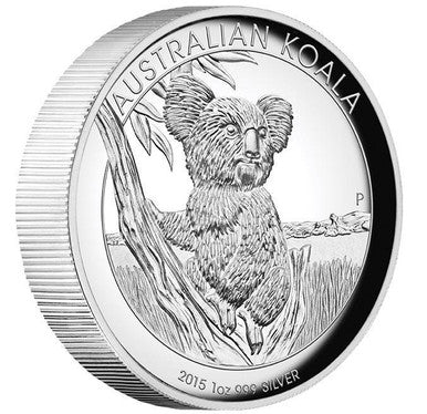 2015 $1 Australian Koala 1oz Silver High Relief Proof Coin