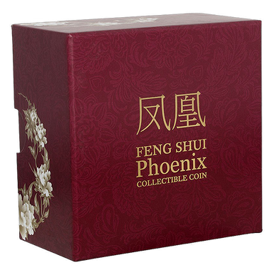 Niue 2015 $2 Feng Shui Phoenix 1oz Silver Coloured Proof Coin