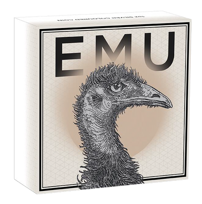 2023 $1 Australian Emu 1oz Silver Coloured Proof Coin
