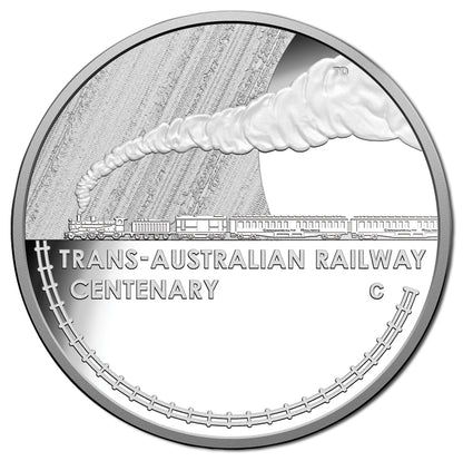 2017 $1 Centenary of The Trans-Australian Railway 'C' Mintmark Silver Proof Coin