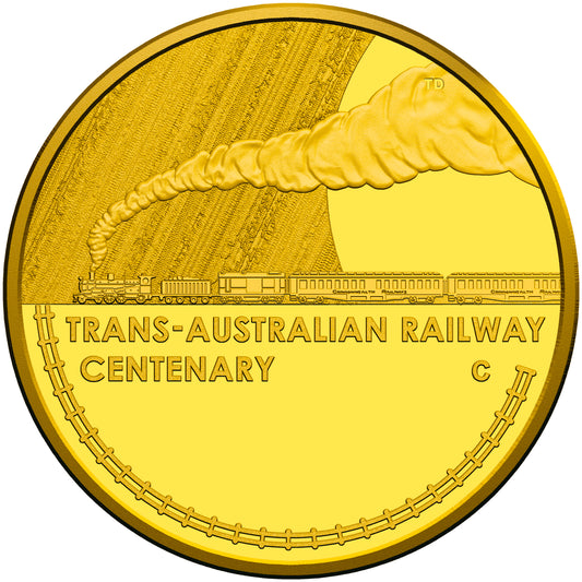2017 $10 Centenary of The Trans-Australian Railway 1/10oz Gold Proof Coin
