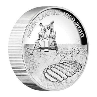2019 $8 50th Anniversary of The Moon Landing 5oz Silver High Relief Proof Coin